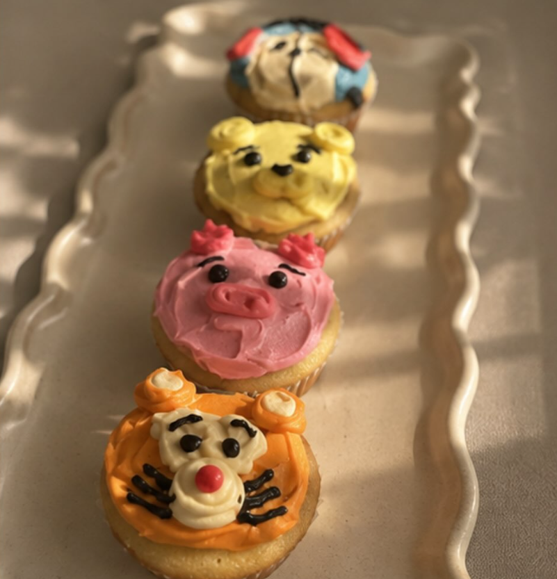 Decorated cupcakes